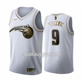 Orlando Magic Nikola Vucevic 9 Nike 2019-2020 Valkoinen Golden Edition Pelipaidat Swingman - Miesten